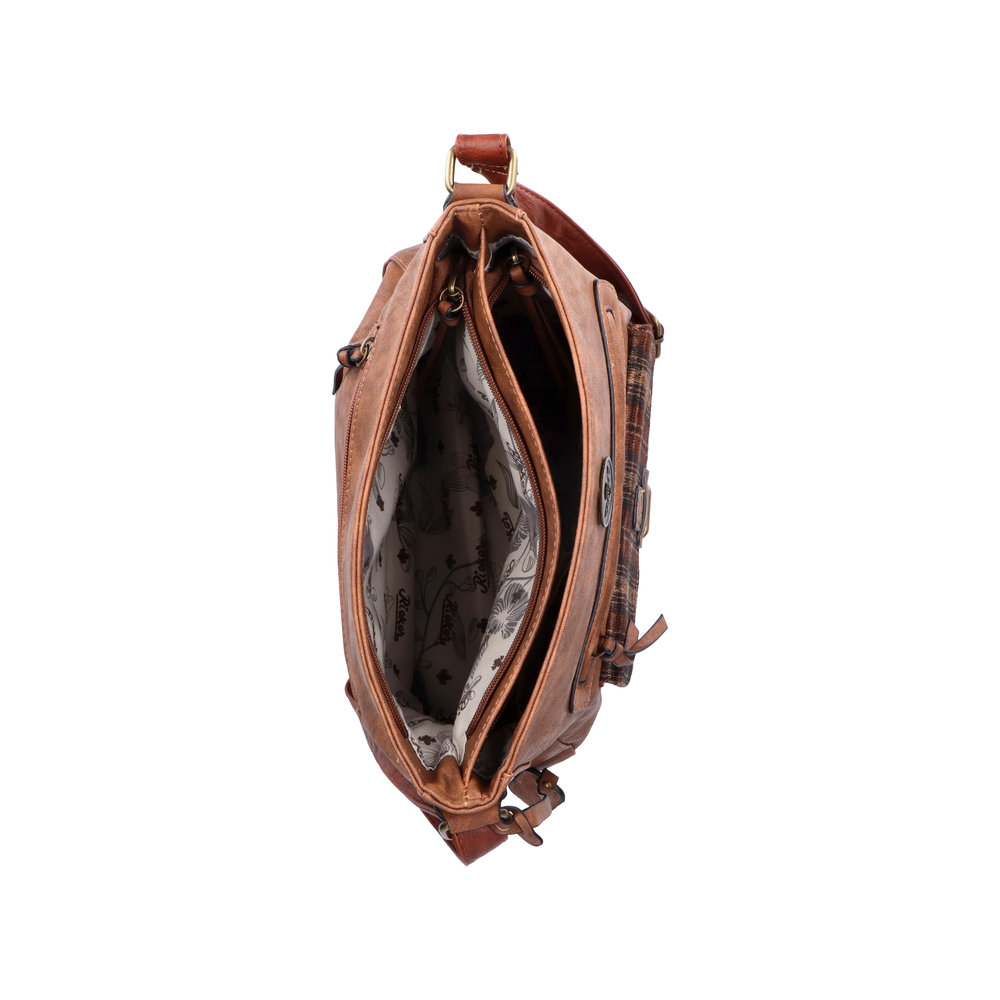 Handtasche mit Reißverschluss marron - 5