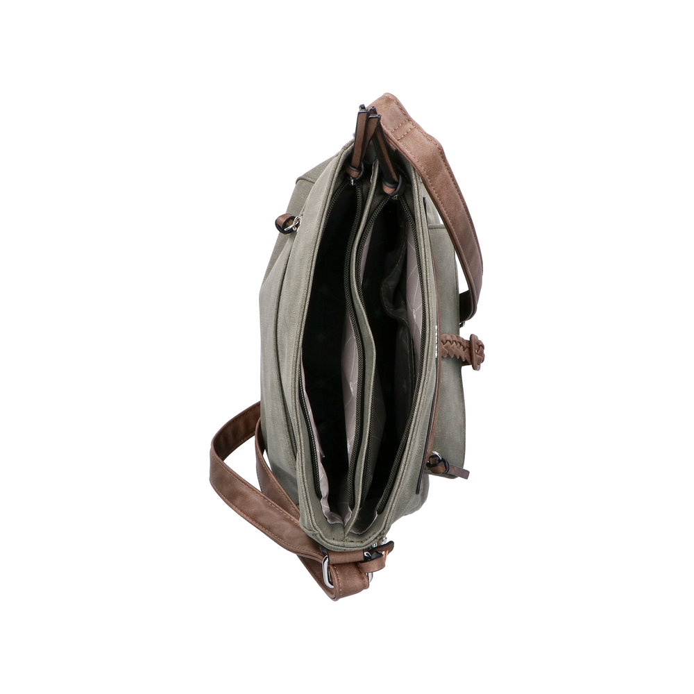 Handtasche mit Reißverschluss vert - 5