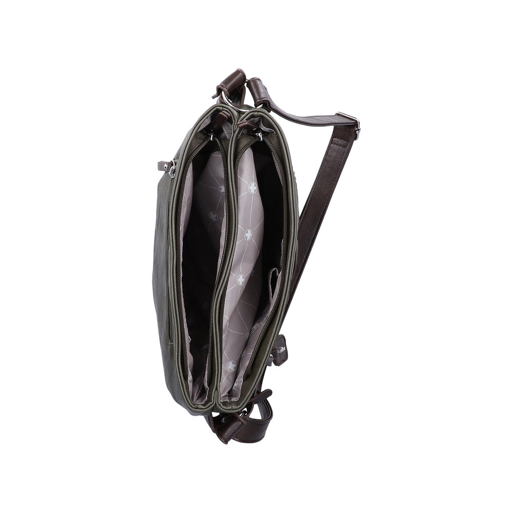 Handtasche mit Reißverschluss vert - 5
