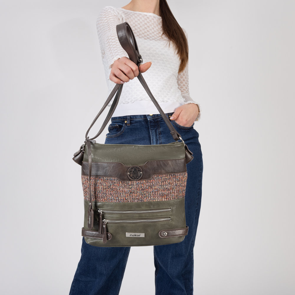 Handtasche mit Reißverschluss vert - 6