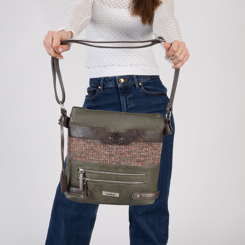 Handtasche mit Reißverschluss vert - 7