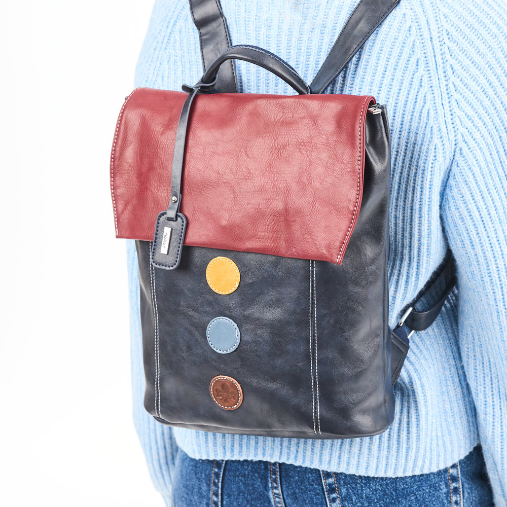 Cityrucksack bleu combiné - 7