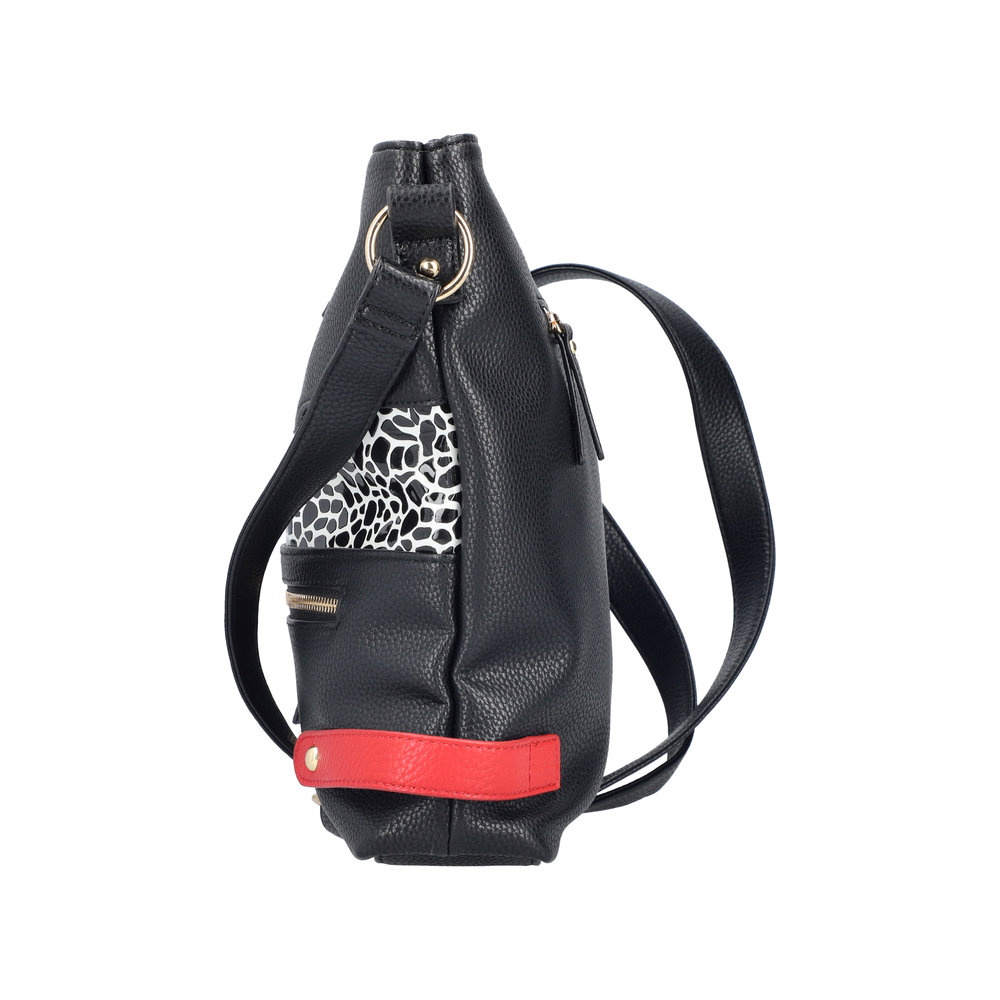 Handtasche mit Reißverschluss noir combiné - 3