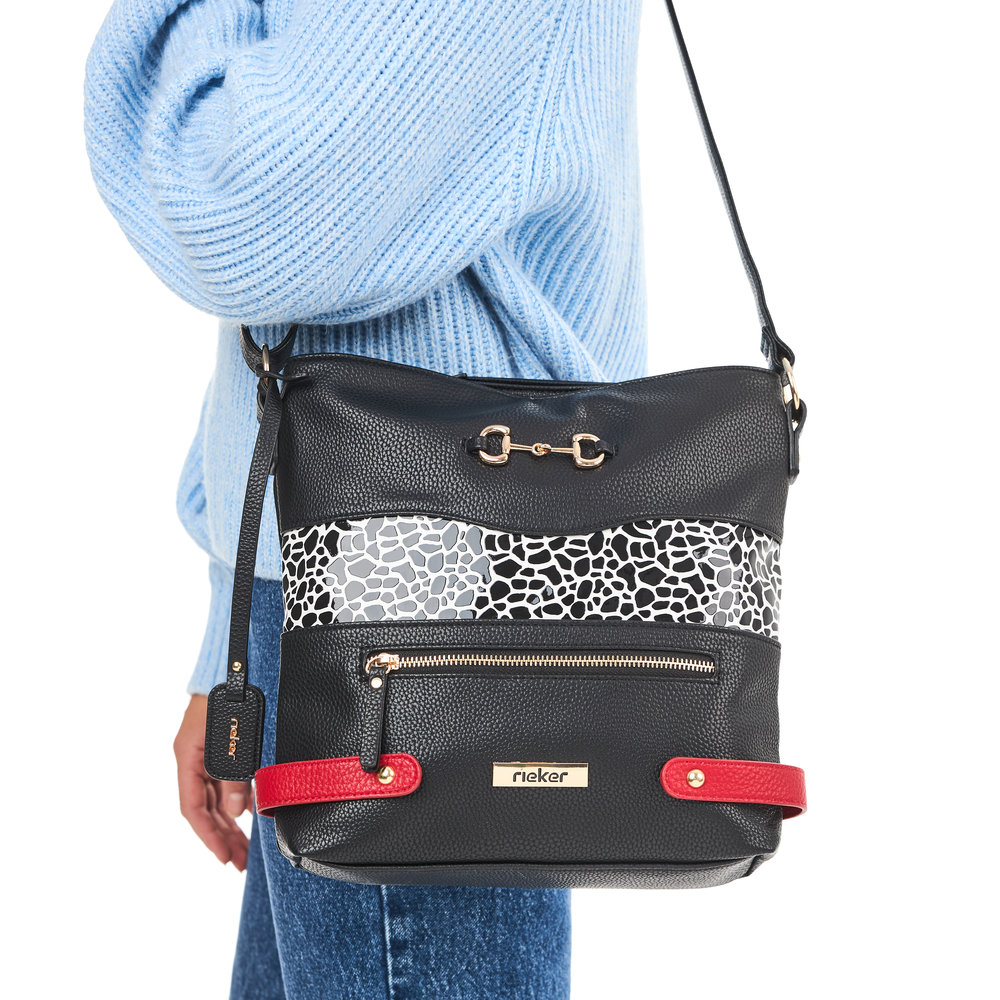 Handtasche mit Reißverschluss noir combiné - 8