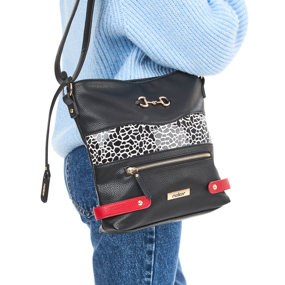 Handtasche mit Reißverschluss noir combiné - 9