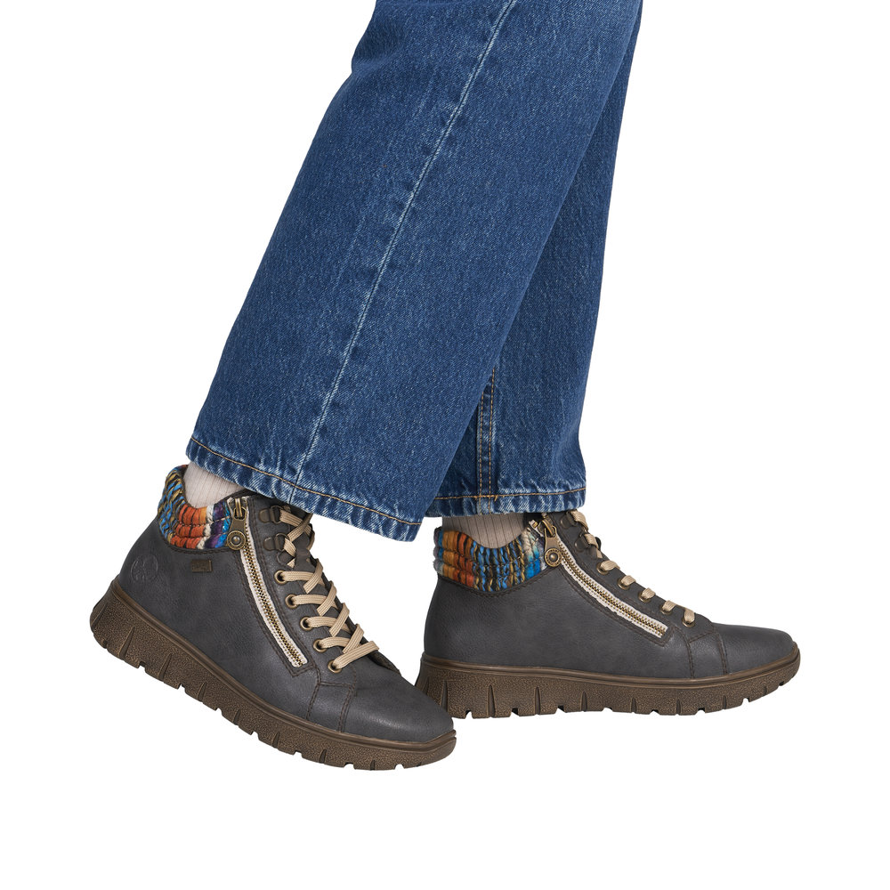 Basket gris femme - 9
