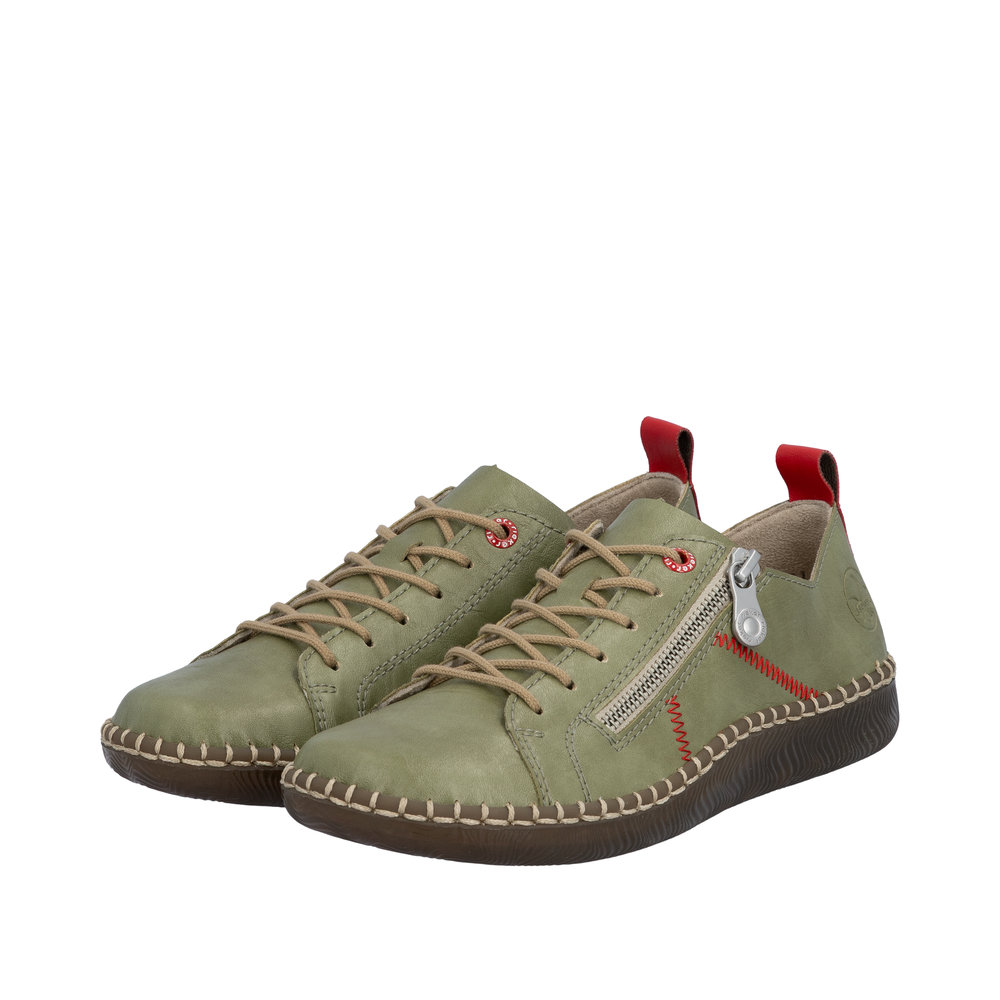 Derby avec fermeture éclair vert - 8