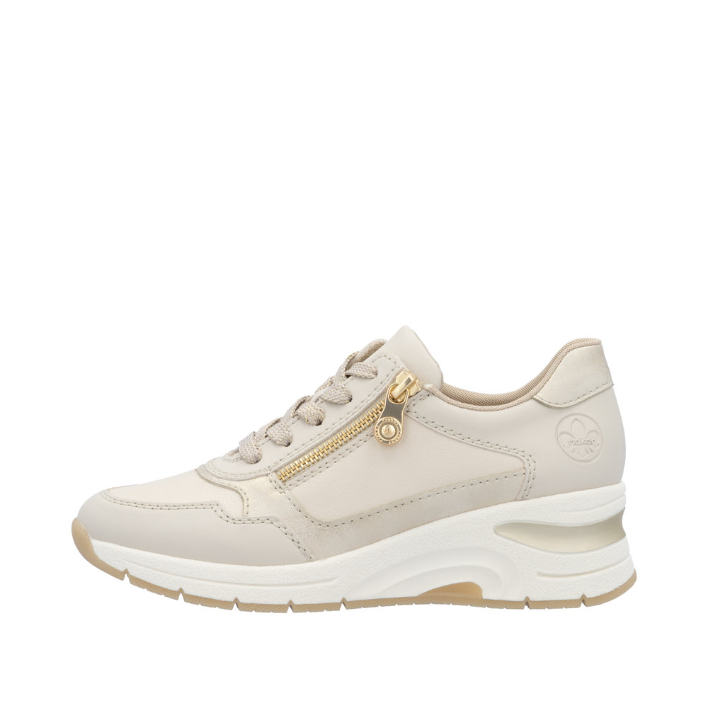Derby avec fermeture éclair beige - 5