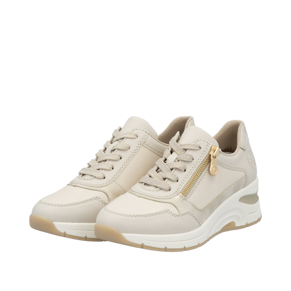 Derby avec fermeture éclair beige - 8