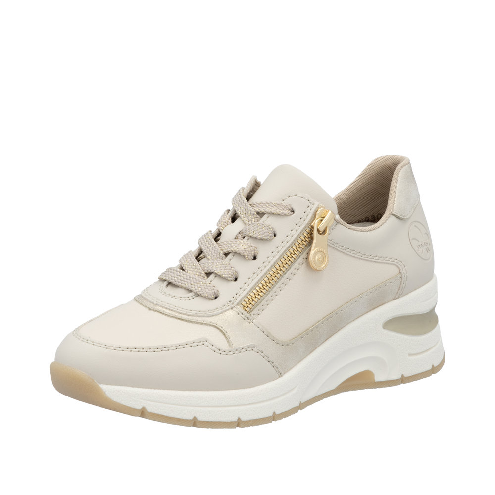 Derby avec fermeture éclair beige