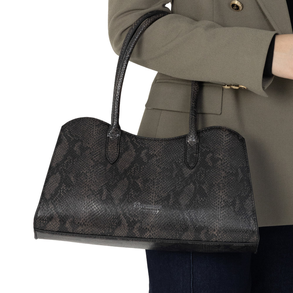 Sac gris combiné femme - 6
