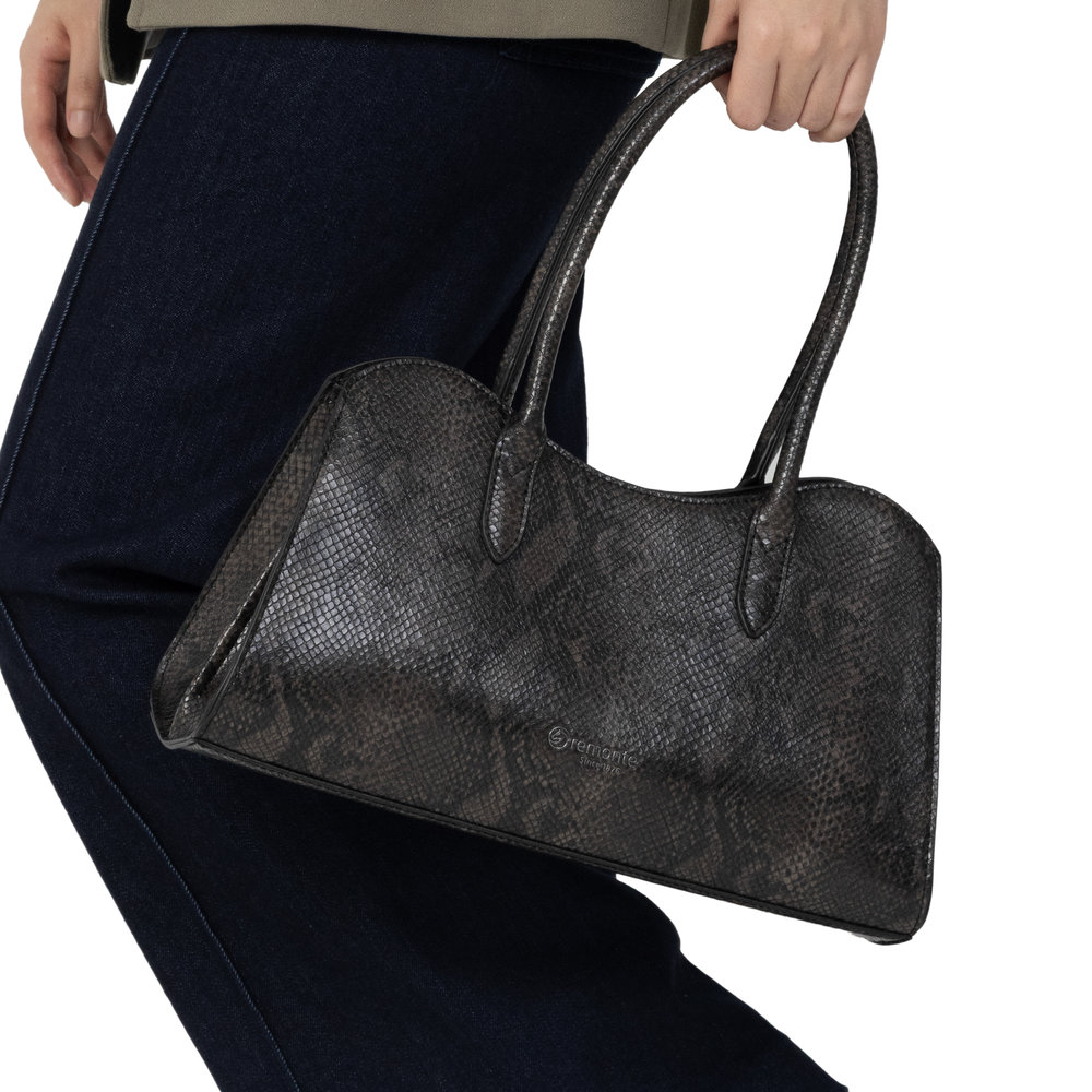 Sac gris combiné femme - 7