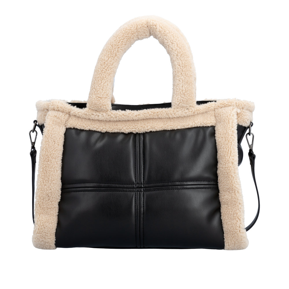 Sac noir combiné femme - 2