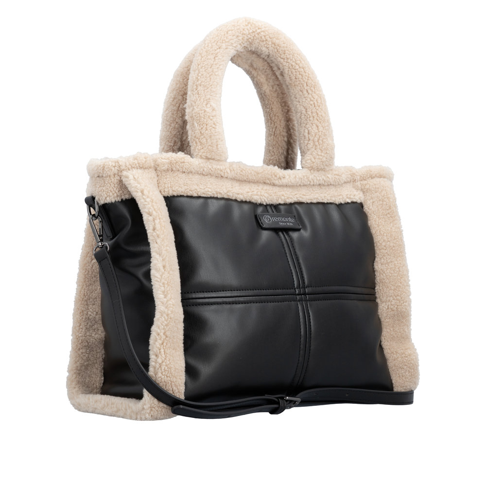 Sac noir combiné femme - 3