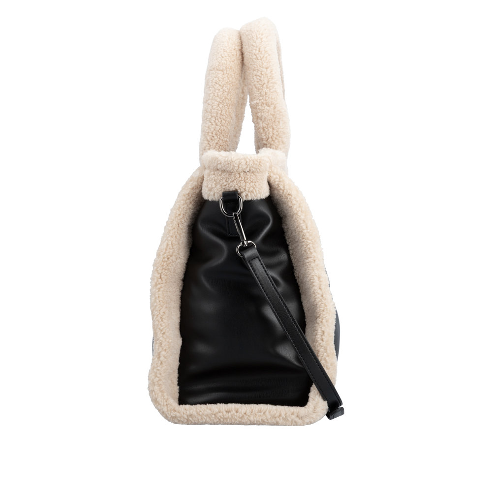 Sac noir combiné femme - 4