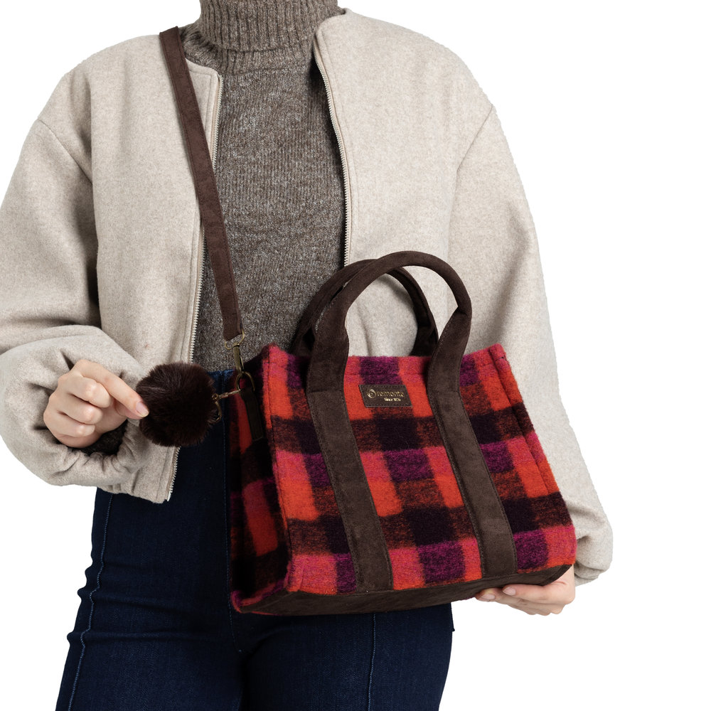 Sac rouge combiné femme - 6