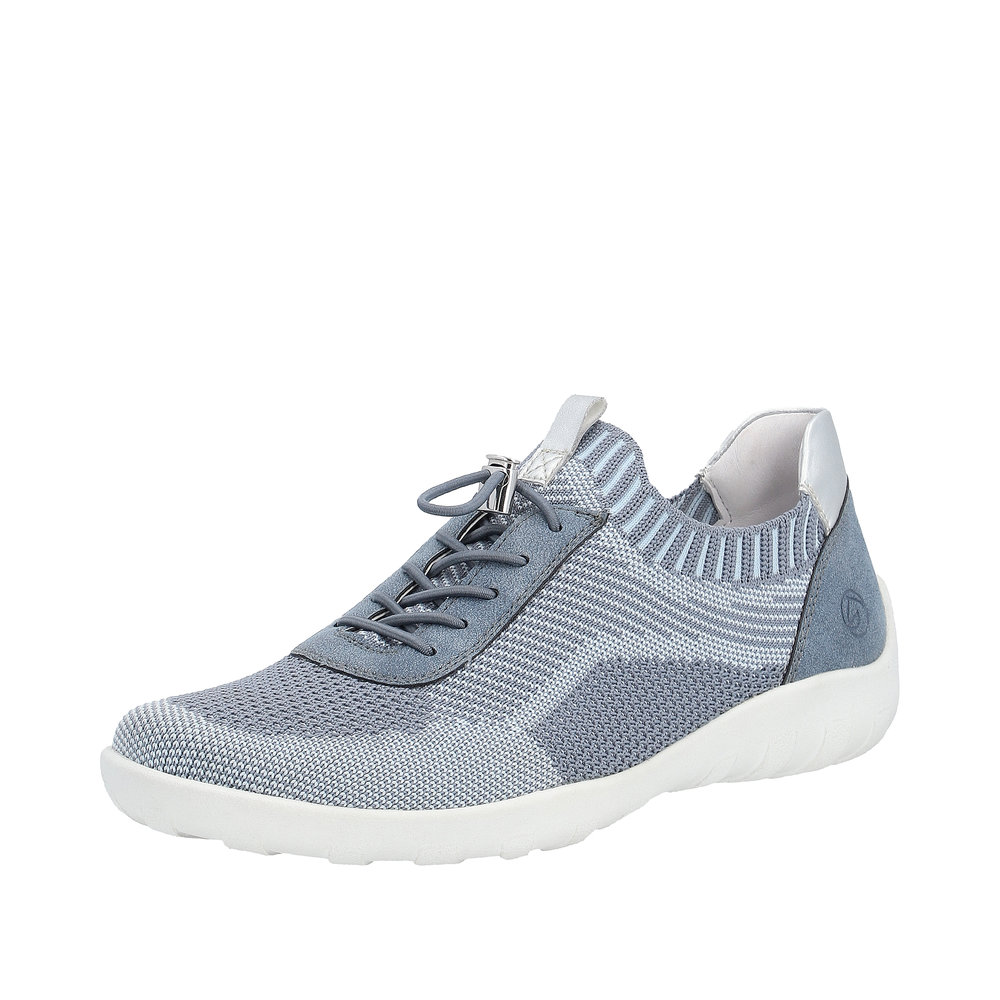 Mocassin bleu combiné