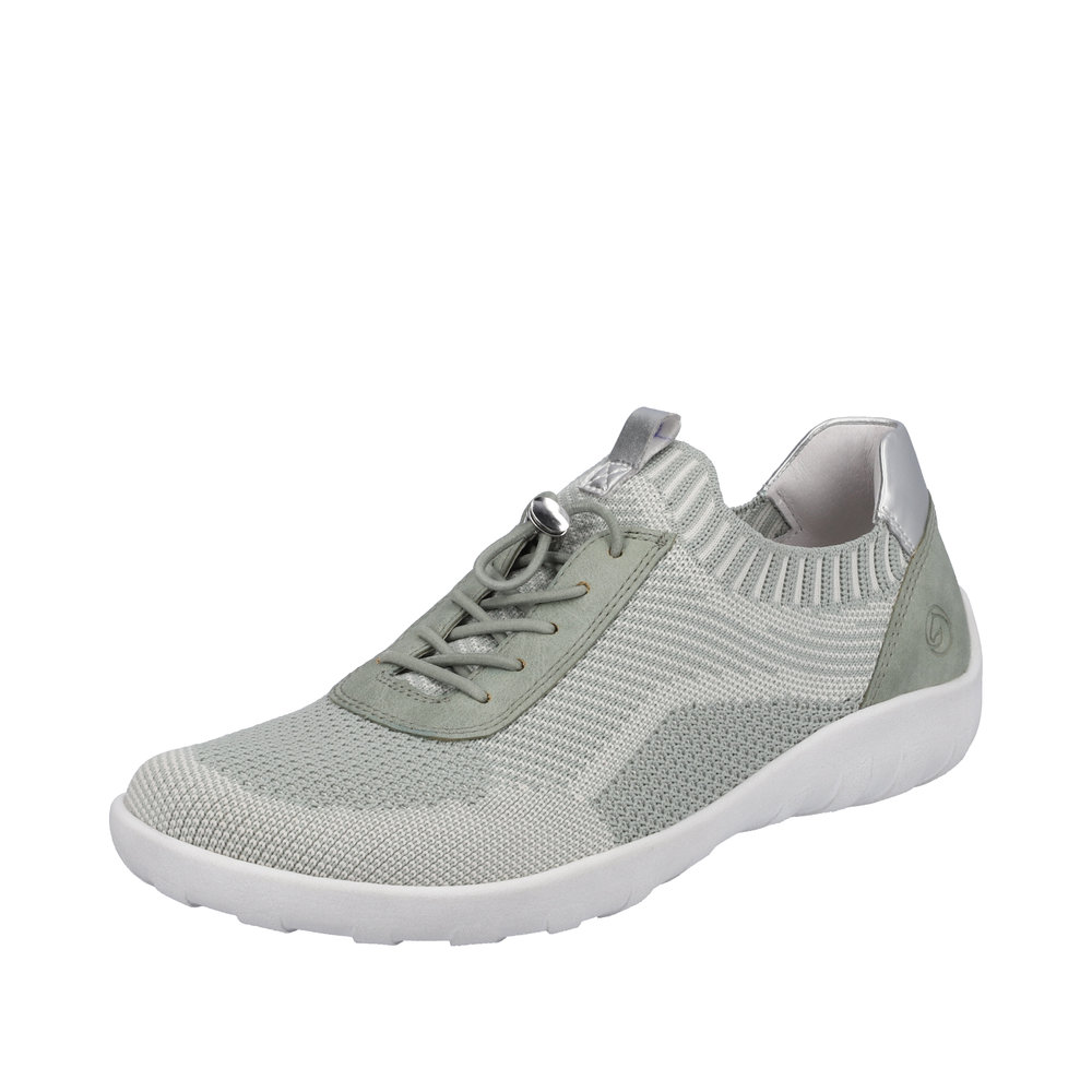 Mocassin vert combiné