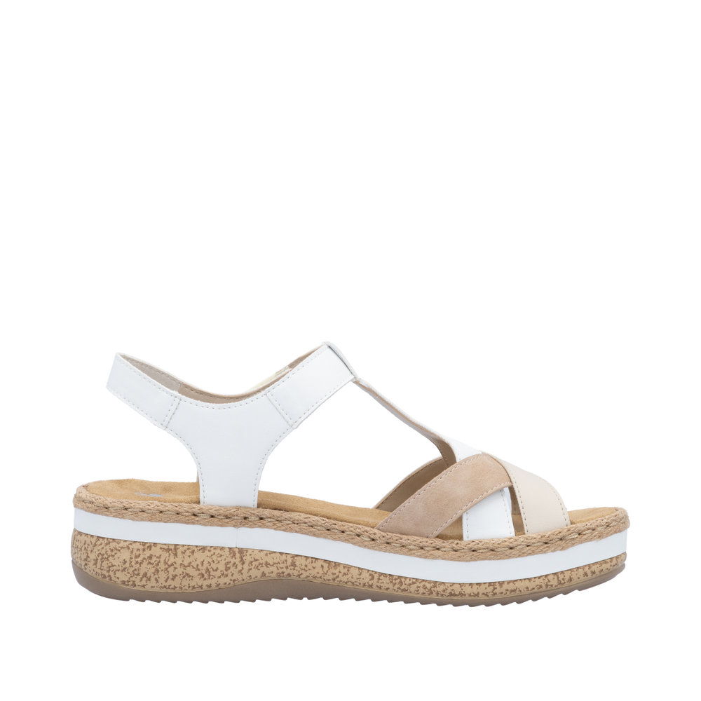 Sandale blanc combiné - 2
