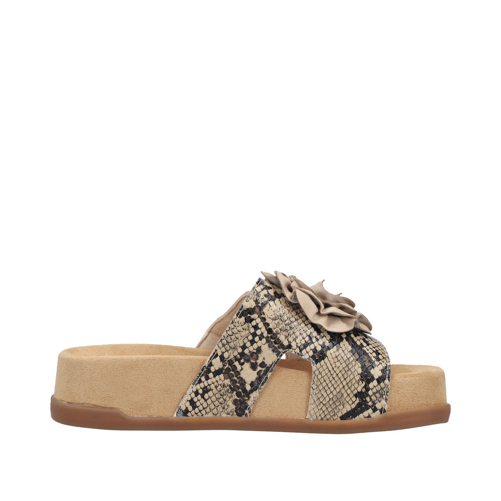 Mule beige combiné - 2