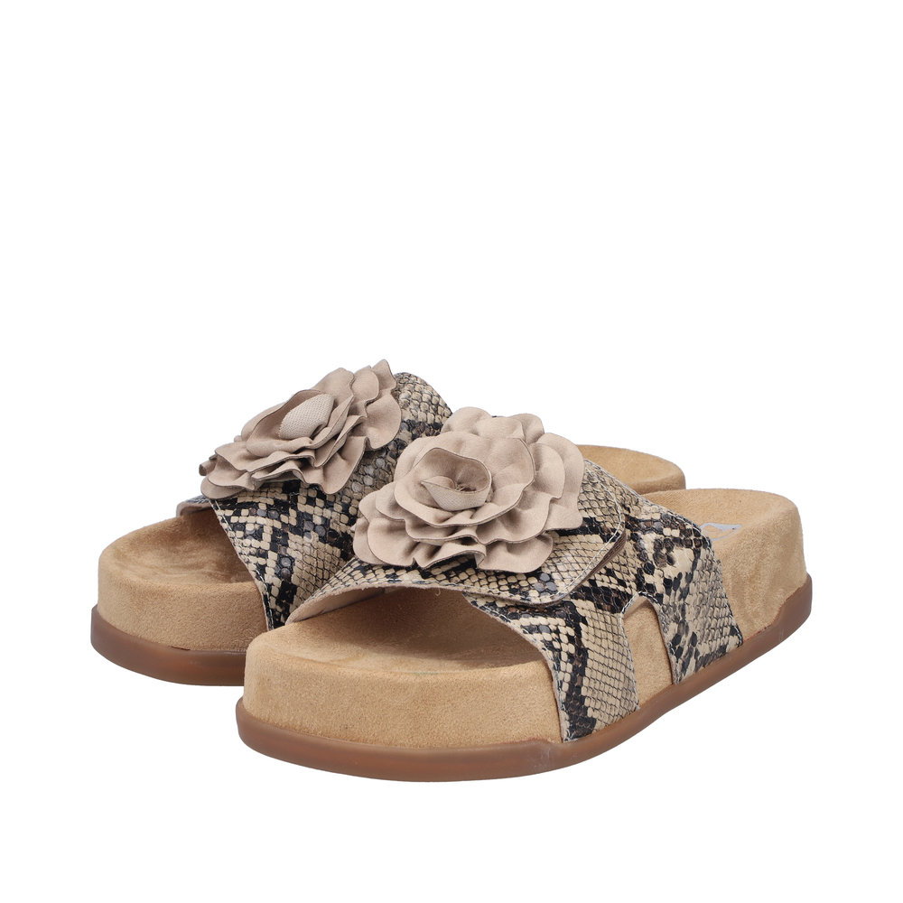 Mule beige combiné - 8