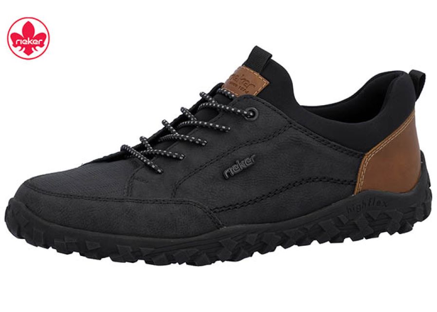 Rieker Men's shoes 08150-00 Black homme